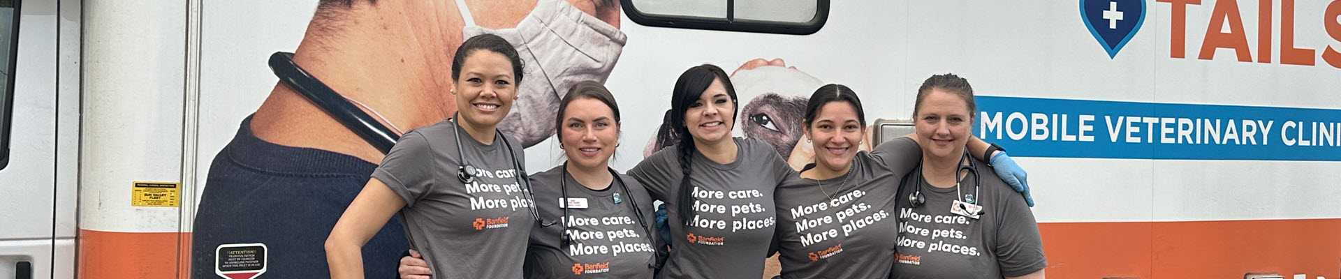 Banfield associates doing community work for the Foundation